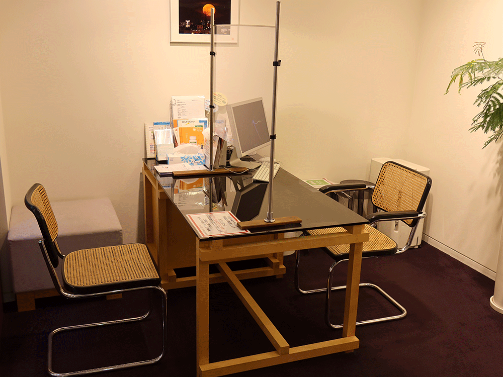 解放感があり、落ち着いて健康や薬の事を相談できます